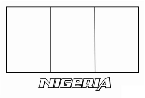 nigeria coloring flag